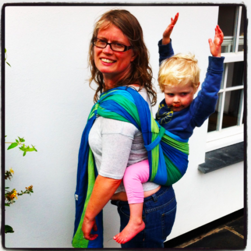 ring sling back carry toddler