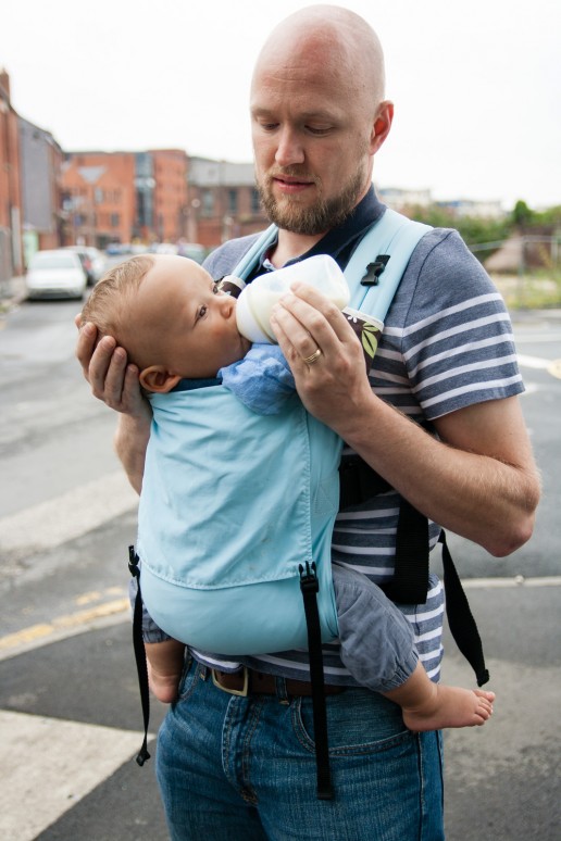 breastfeeding in a sling