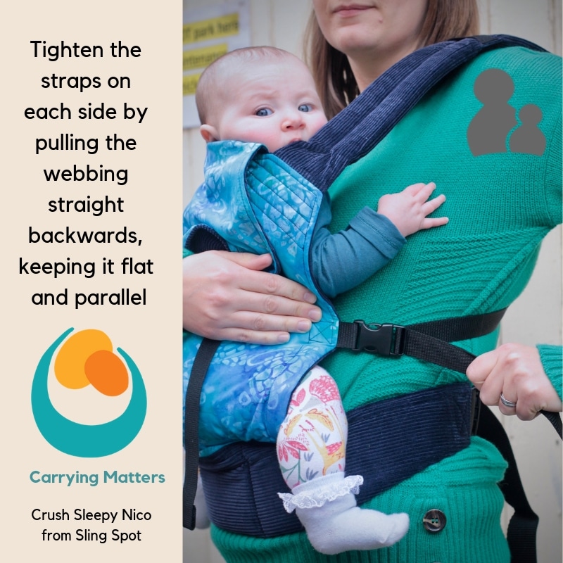 Baby carrier sales with cross straps
