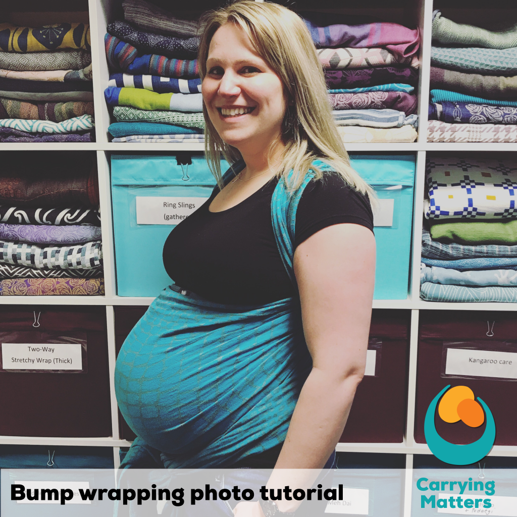 Pregnancy belly sales wrapping woven wrap