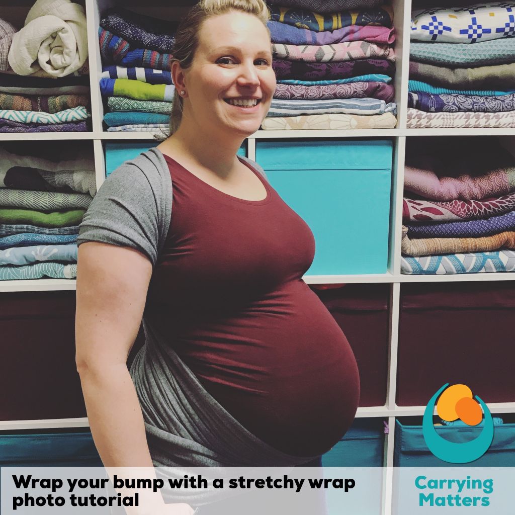 Pregnancy belly sales wrapping woven wrap