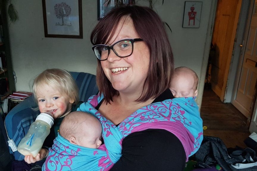 babywearing premature babies with a woven wrap