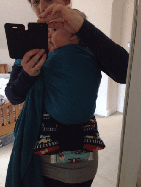 ring sling with boots and bar for talipes