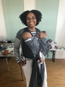 Tandem babywearing twins DidyClick